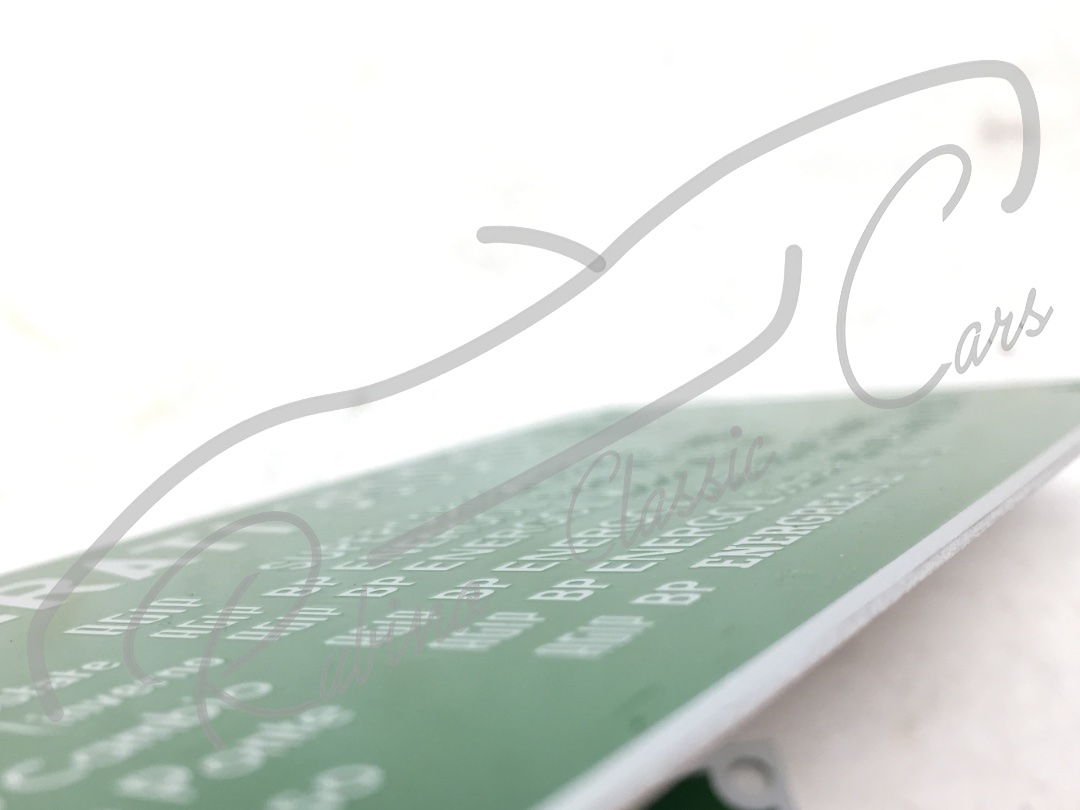 Engine Bay Chassis Number Plate - Image 5